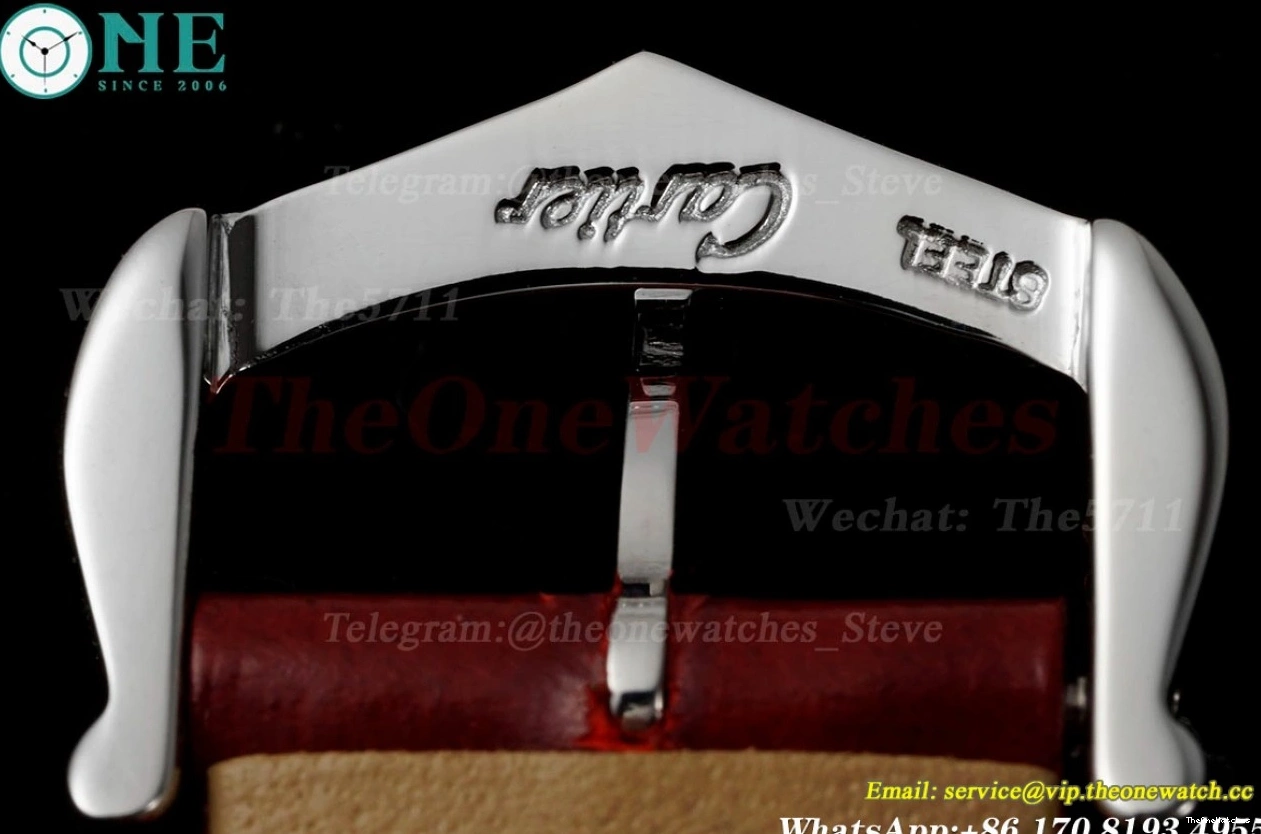 Quartz LE Dumont Silver Dial Wine Santos Red AF RG 0420